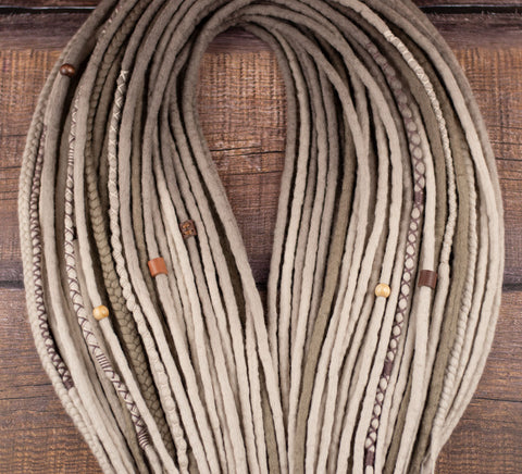 Blonde Ombre Viking Wool Dreads