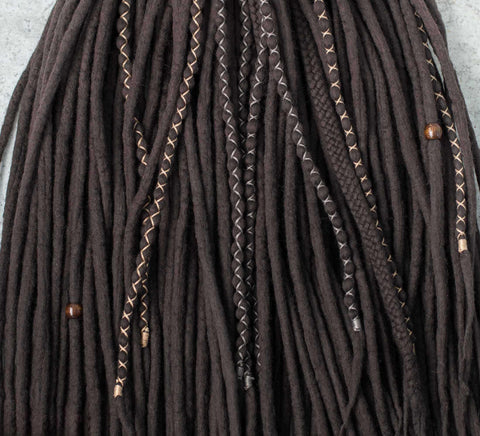 Budding tree full mix set – 50 double ended + 20 single ended wool dreads