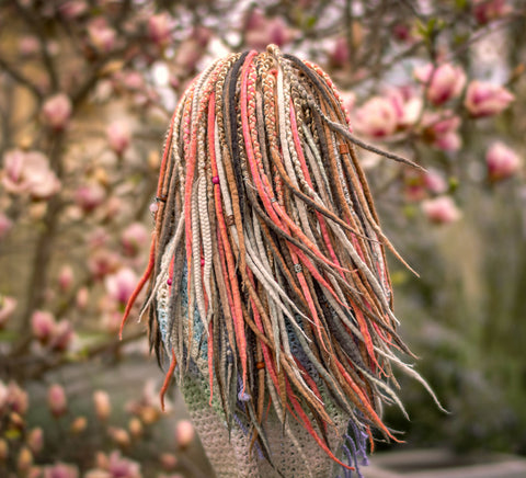 Flowering tree full set – 60 double-ended wool dreads