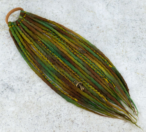 Forest Wool Dreadlocks Ponytail