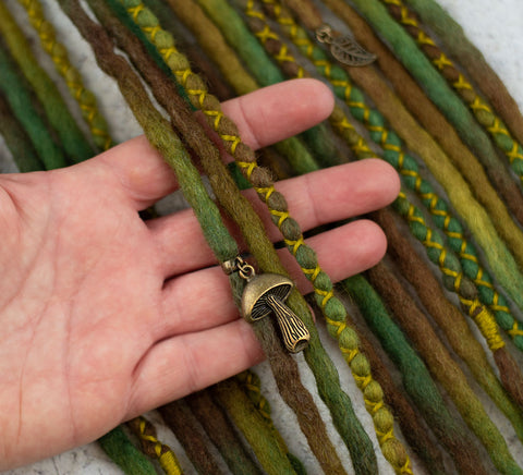 Forest Wool Dreadlocks Ponytail