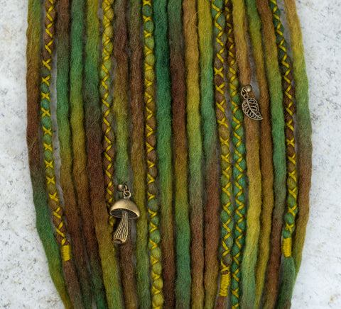 Forest Wool Dreadlocks Ponytail