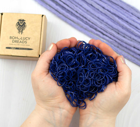 Galaxy blue rubber band 500 pcs