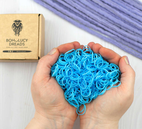 Sky blue rubber band 500 pcs