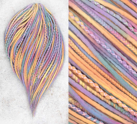 Unicorn wool dreads