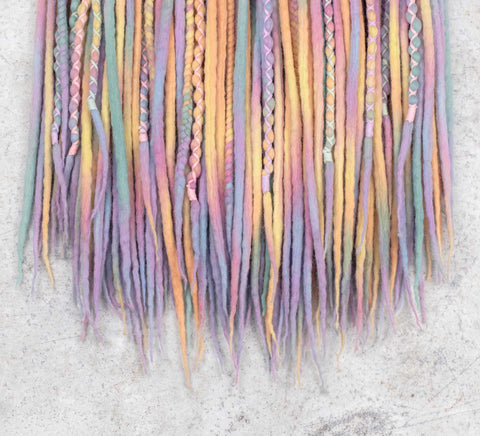 Unicorn wool dreads