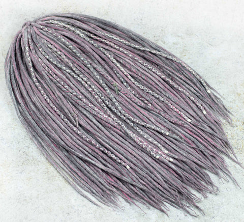 Winter flower dreadlock extensions
