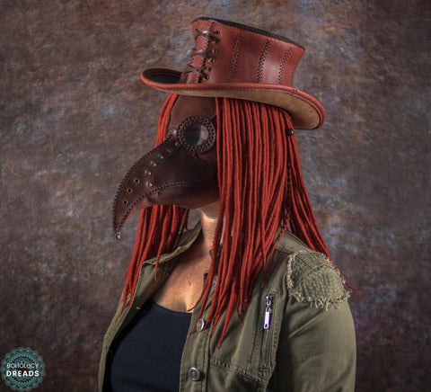Rust wool dreads