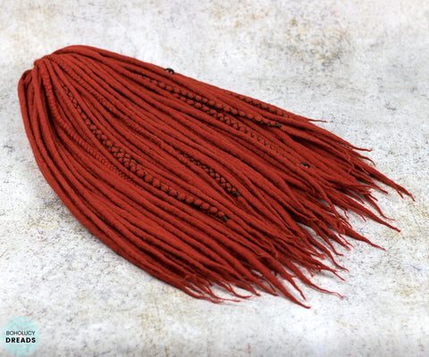 Rust wool dreads